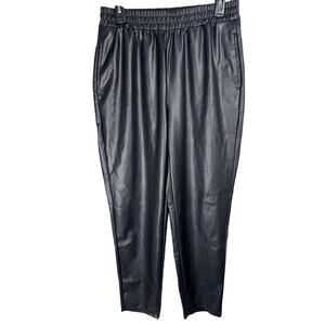 Fabletics Faux Leather Jogger Pants – Women’s Size L – Black